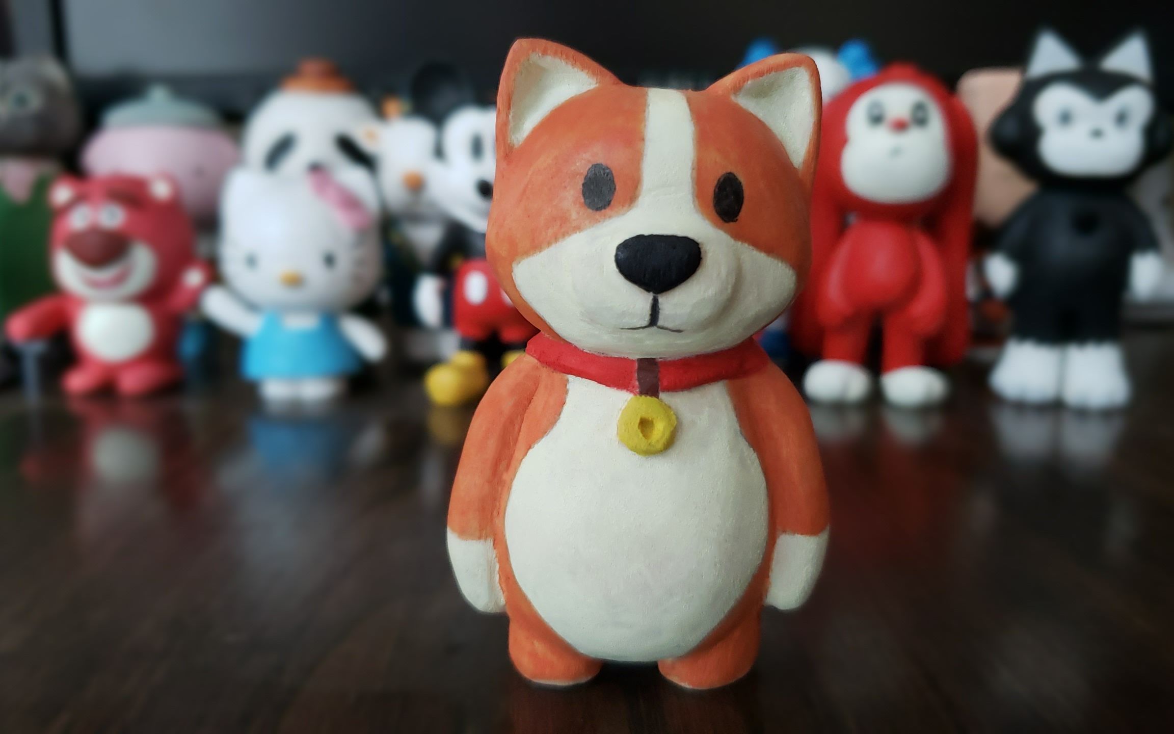 自学木雕,削了一个动物派对猛兽派对尼莫手办,第18个练习作品