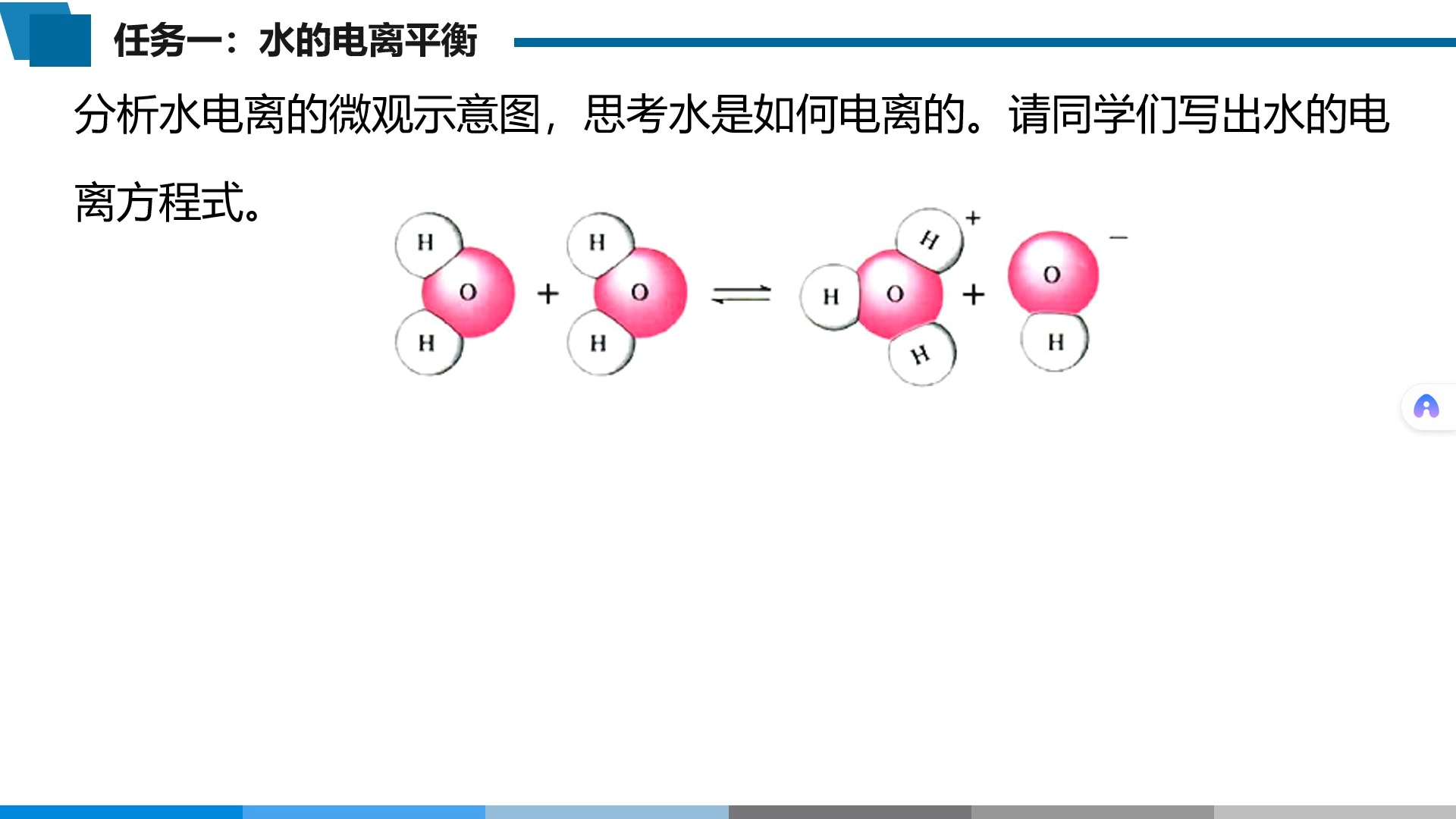 水的电离平衡与离子积