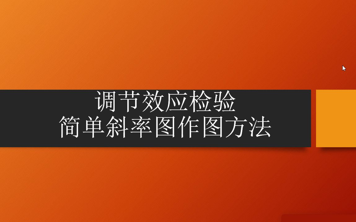 调节效应检验中的简单斜率图|选点法|潜变量调节效应检验的简单斜率图Mplus作图代码哔哩哔哩bilibili