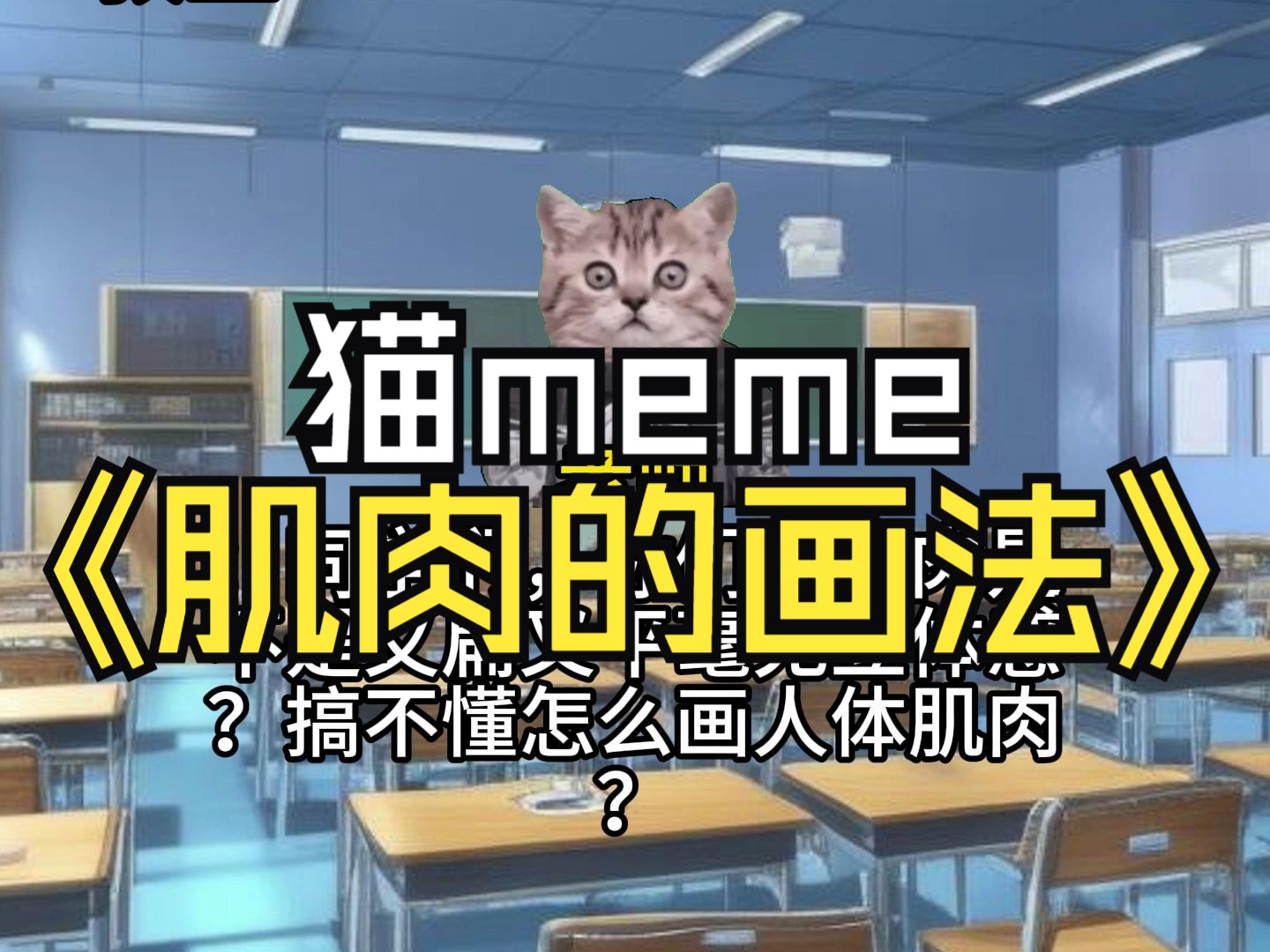 《猫meme绘画小课堂》第14集:肌肉的画法哔哩哔哩bilibili