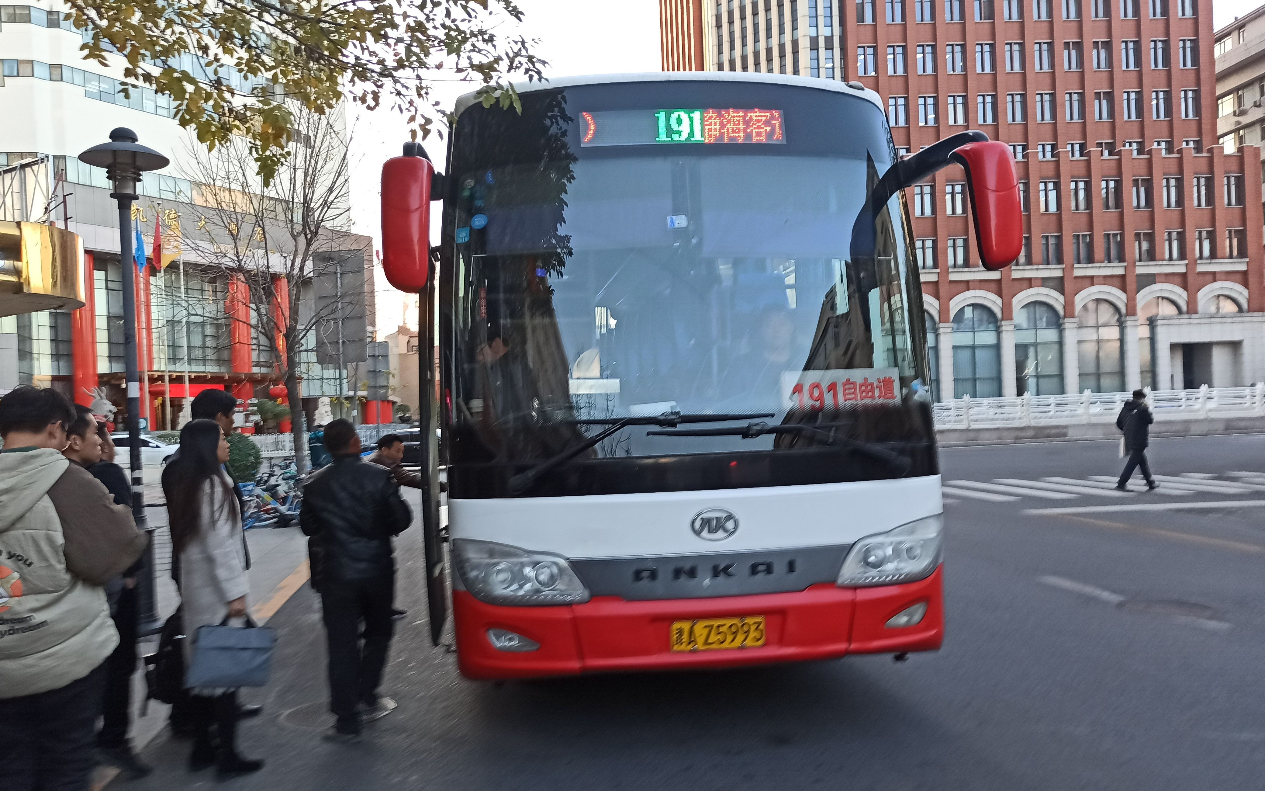 天津长客公交pov交通巴士191路静海汽车站自由道