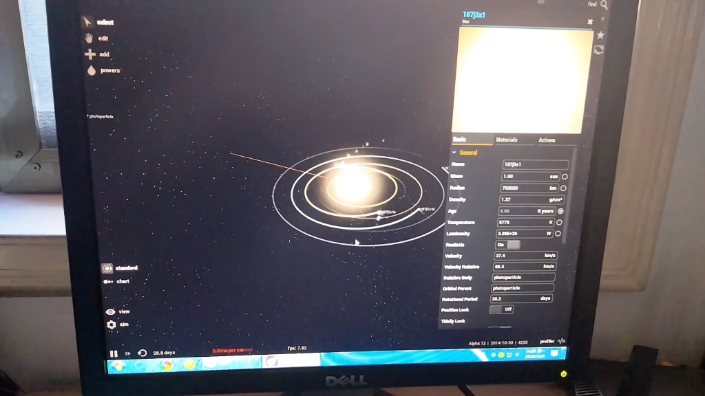 粗略摸拟《三体》中187j3x1星系被光粒打击的全过程