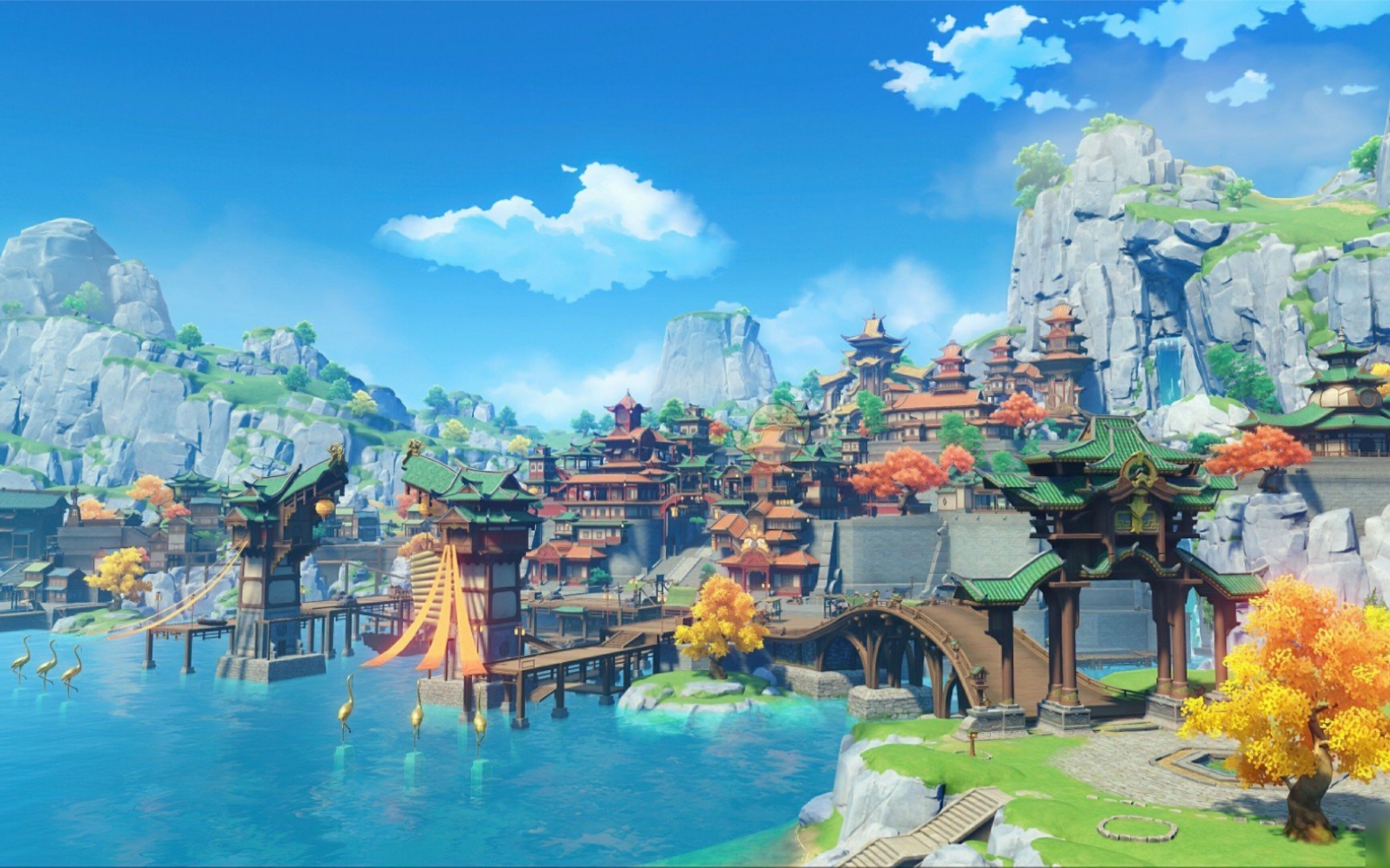 [neillimusicchannel/原神/璃月]璃月港日间bgm 环佩凭栏望千帆