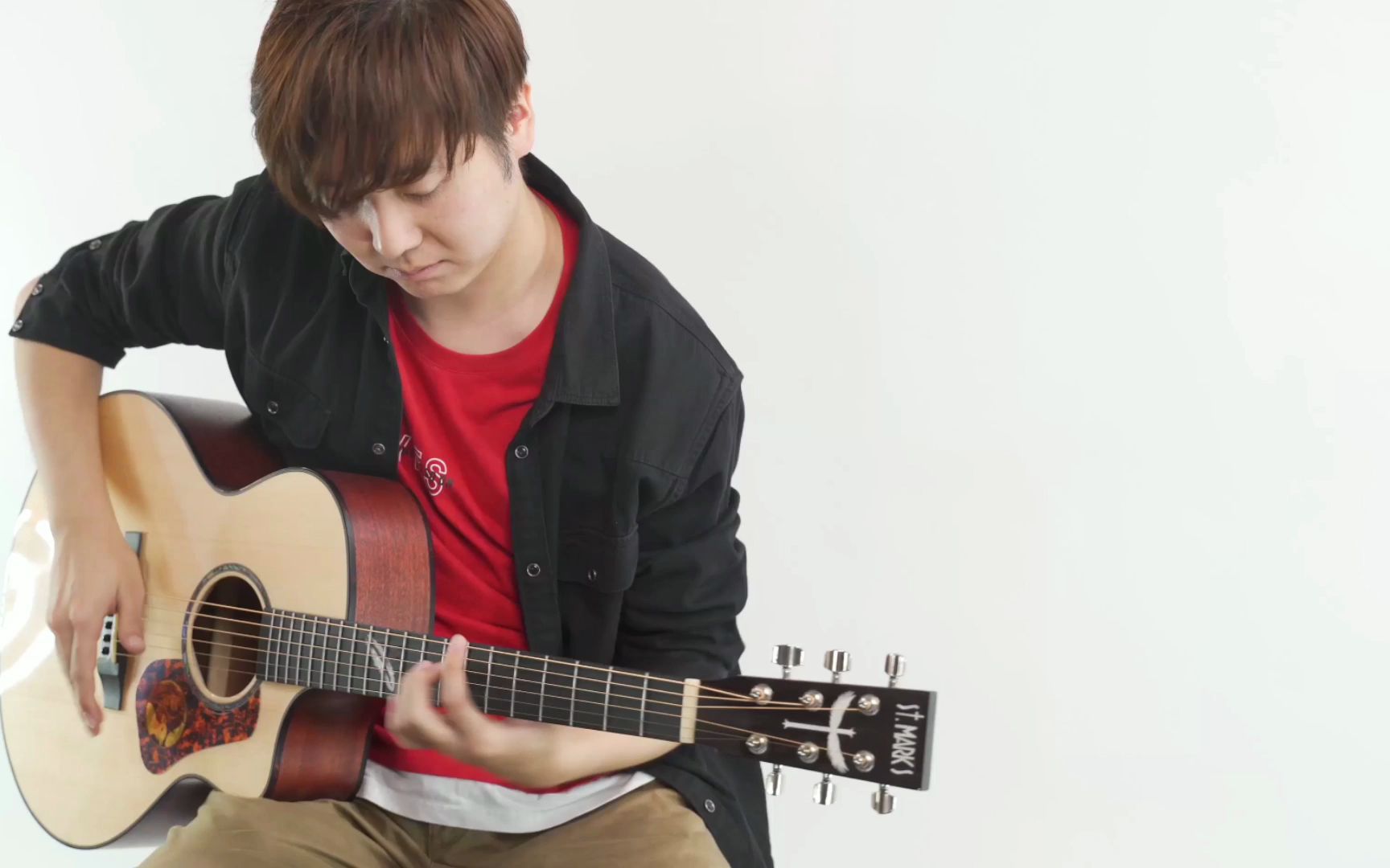 押尾桑《wings you are the hero》圣马可cl126c 吉他·圣马可吉他