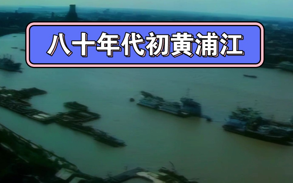 八十年代初上海黄浦江珍贵影像,竟然比今天繁华许多哔哩哔哩bilibili