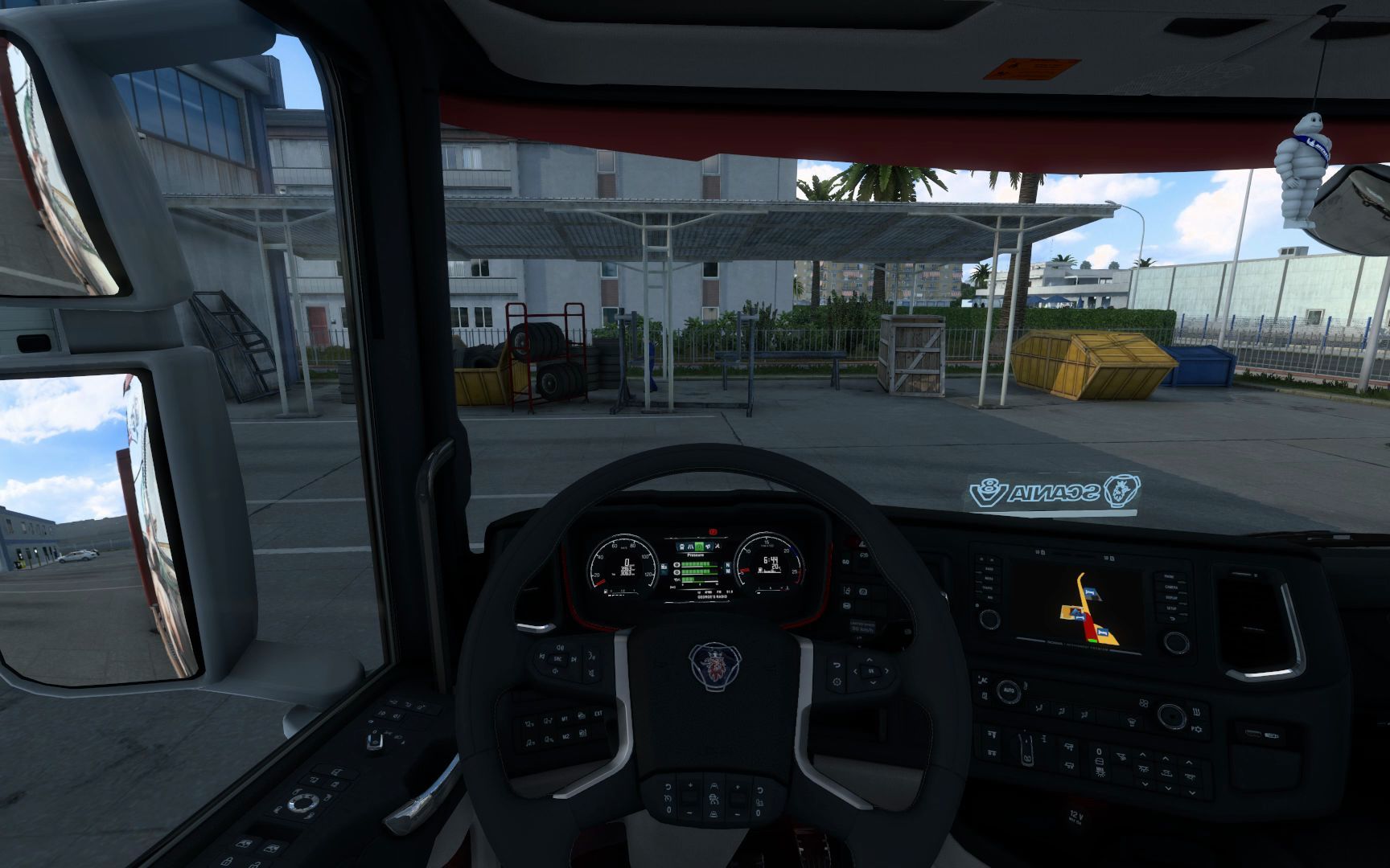 欧卡2斯堪尼亚的喇叭声音就是好听_欧洲卡车模拟2