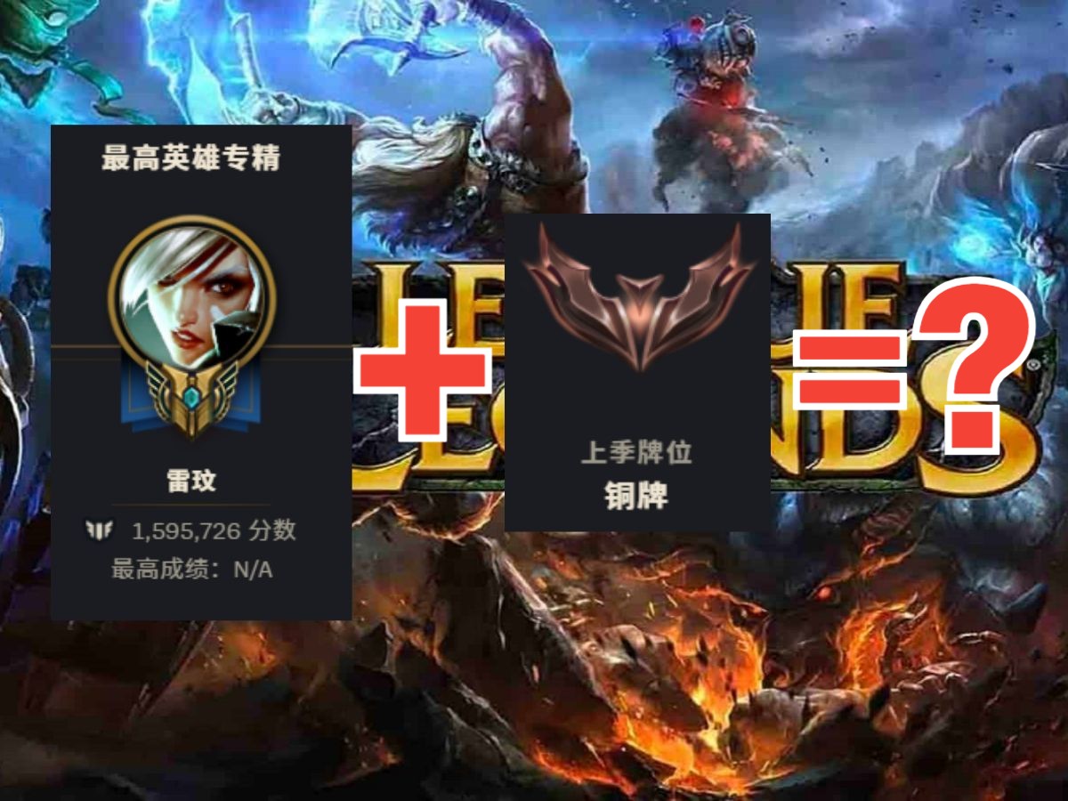 【英雄联盟】#1 青铜 160w分瑞文=绝症哥