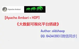 Download Video: Ambari hdp 大数据可视化管理平台搭建-全网最详细的安装教程 oldsheep出品