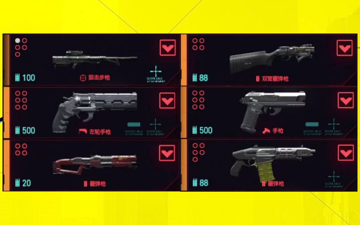 活动作品赛博朋克2077传说武器商店购买指南