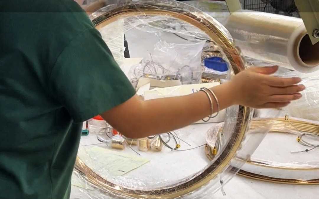 灯具厂车间生产细节爆光