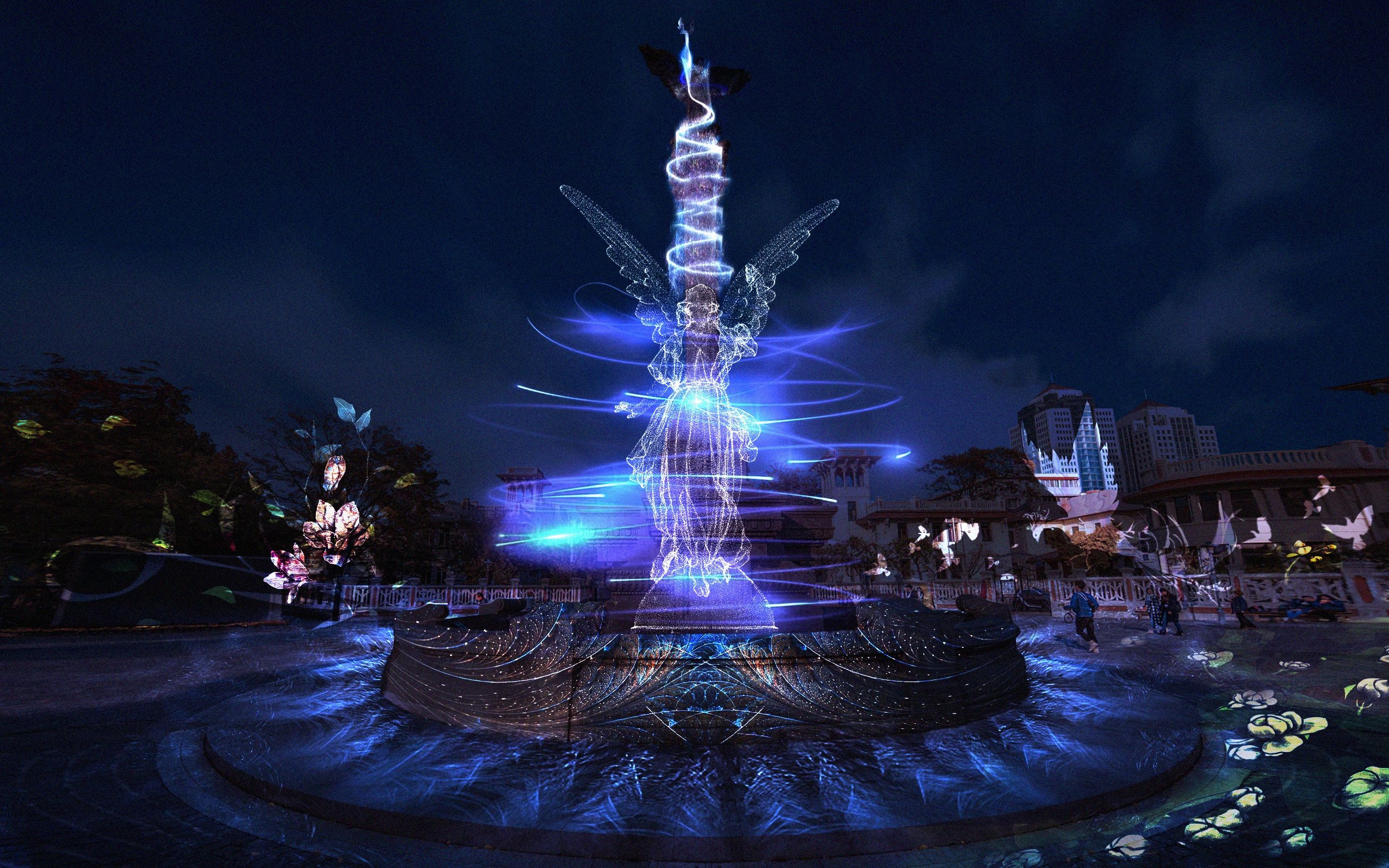 这波光影秀是真得绝!_哔哩哔哩 (゜-゜)つロ 干杯~-bilibili