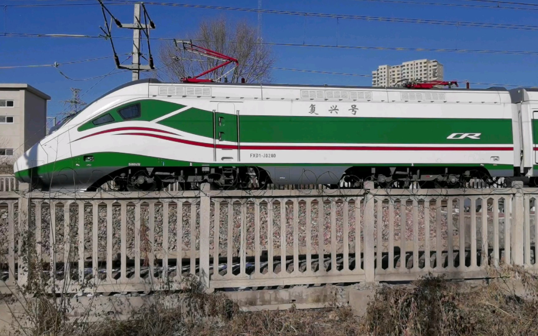 d36用fxd1j牵引,d270,z69,z56,t10通过九龍河铁路桥