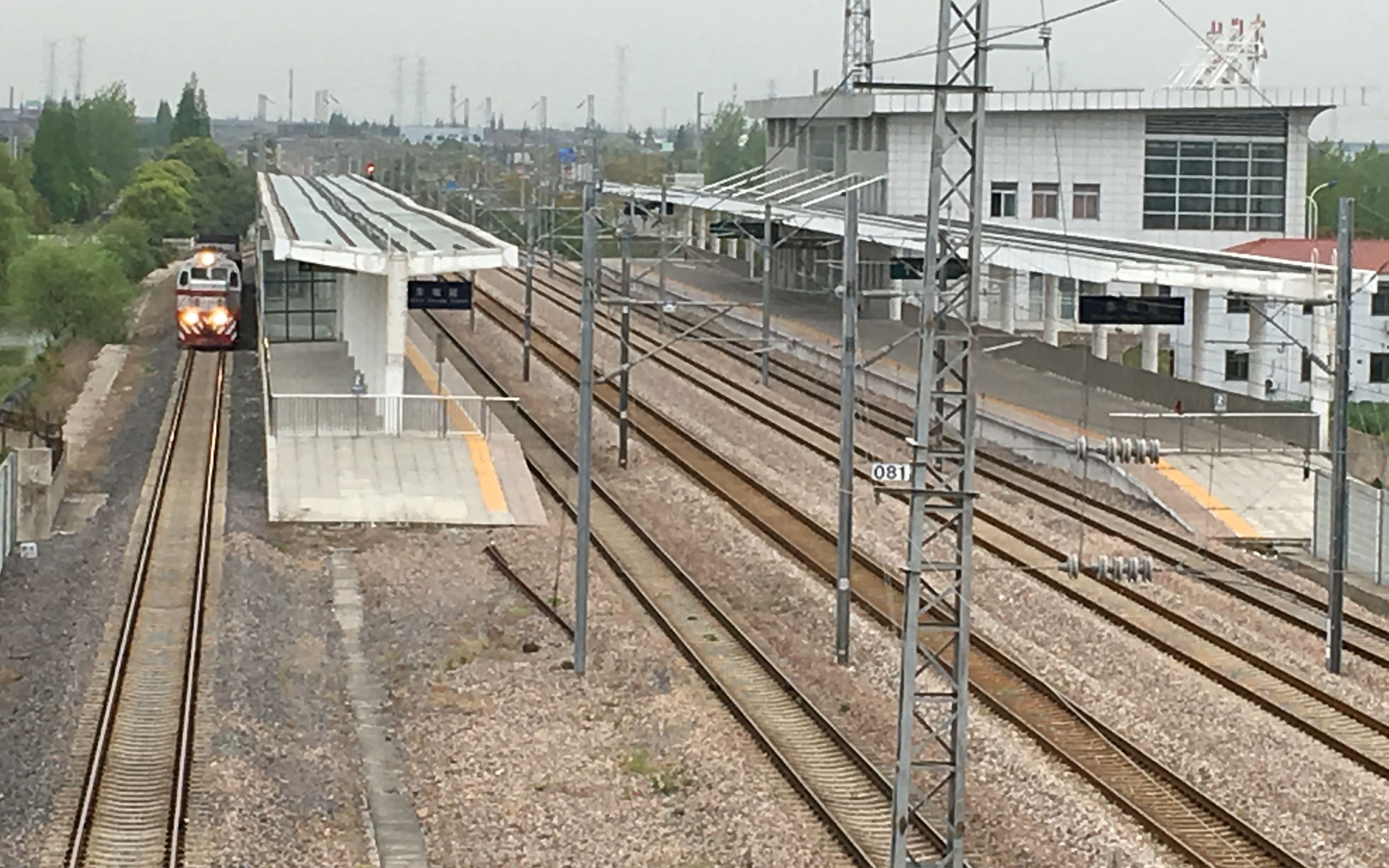 金山铁路联轨支线【车墩—闵行联络线 运转拍车_哔哩哔哩)