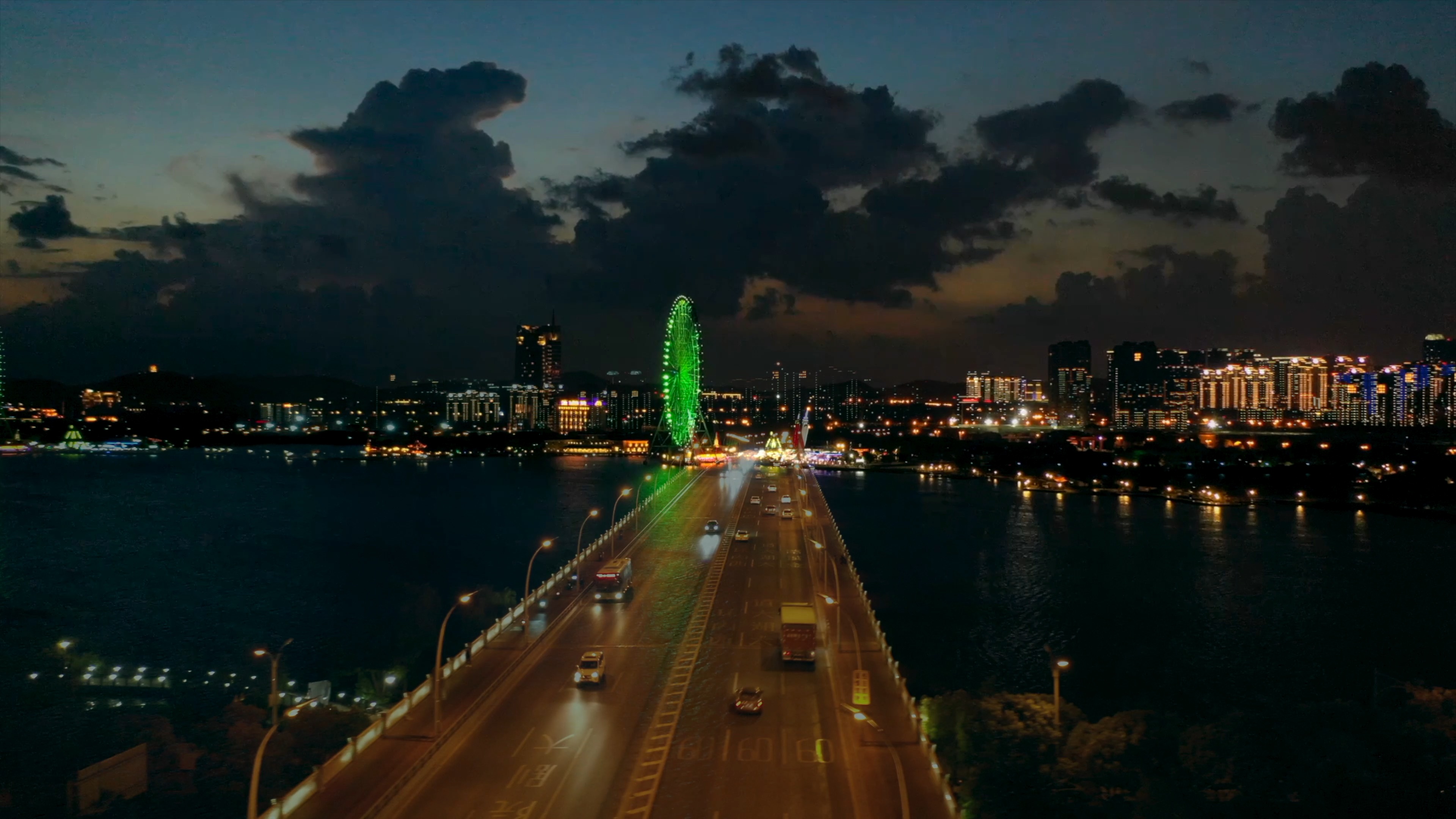 无锡夜景蠡湖大桥