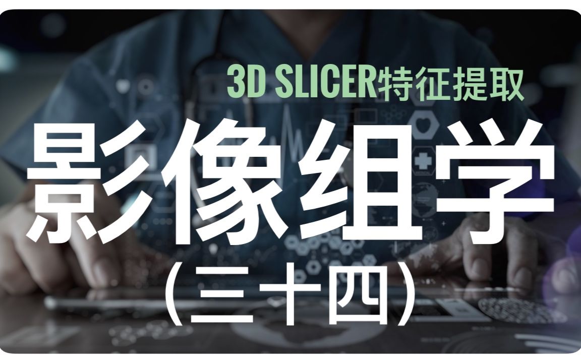 3d slicer软件提取影像组学特征|影像组学放飞自我篇(片尾附资料群二维码及个人微信)哔哩哔哩bilibili