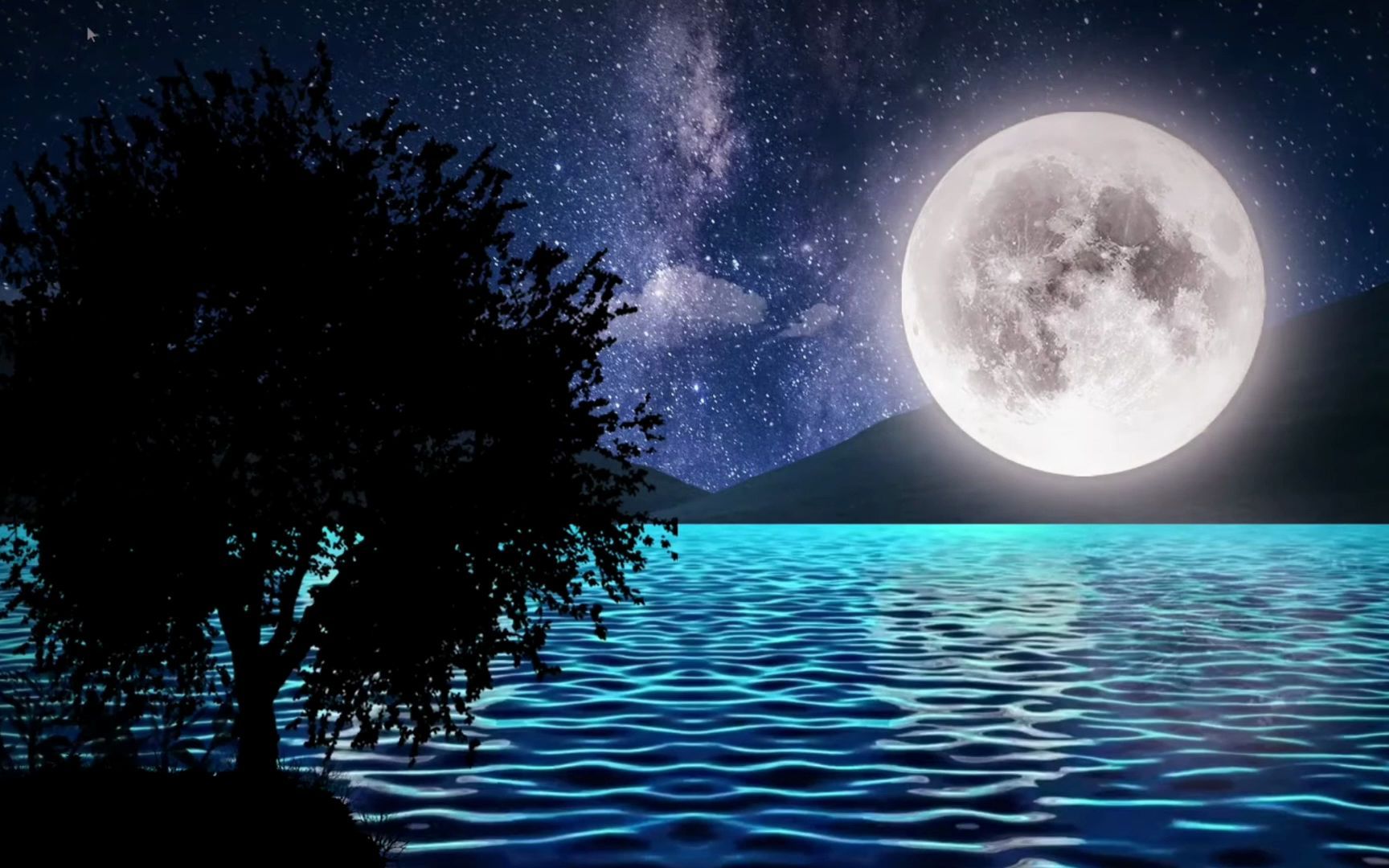 飘在湖面上看着月色欣赏独处的宁静放松心情提升专注力快速入眠