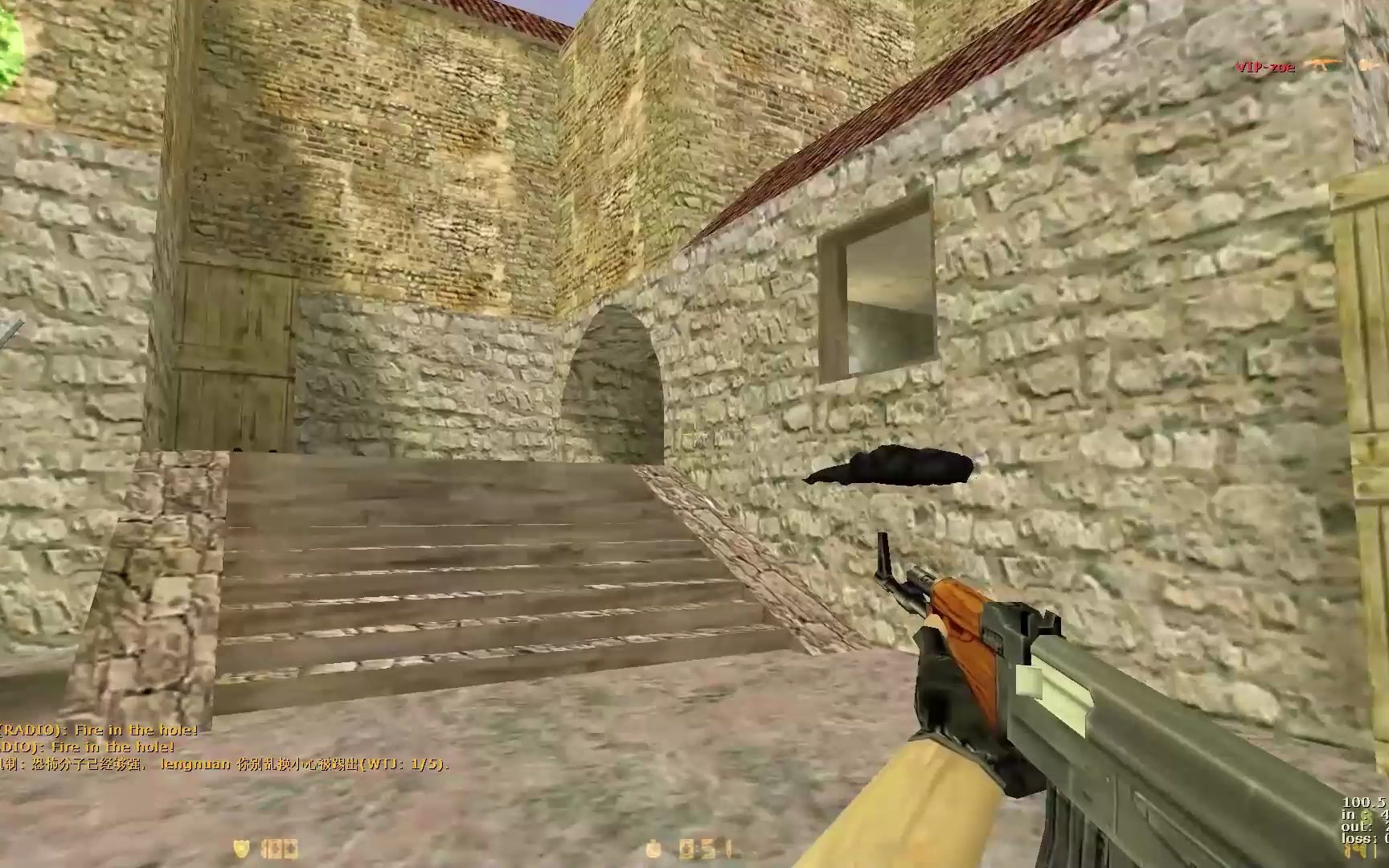 当cs1.6用上1920x1080高清分辨率后,我的行为跟新手一样