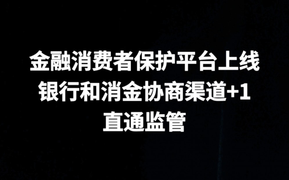 金融消费者保护服务平台上线,米行和消金协商渠道+1,直通监管哔哩哔哩bilibili