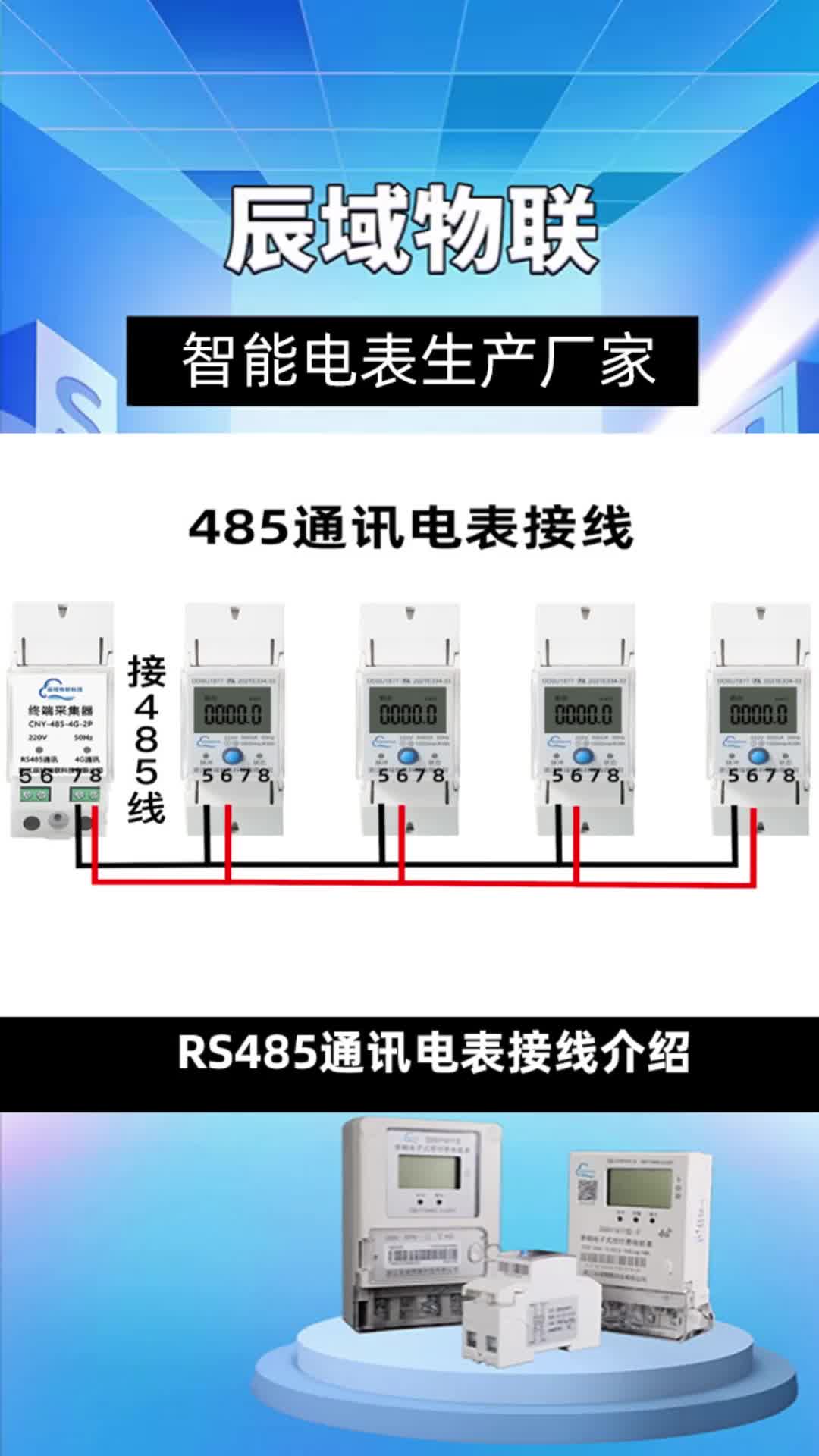 导轨式电表厂家,为您分享RS485通讯电表的正确接线方法;工厂专业批发导轨式智能电表,质量可靠.哔哩哔哩bilibili