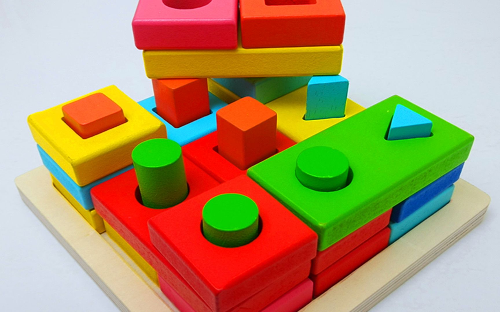 最简单积木套柱就是它?拼拼看