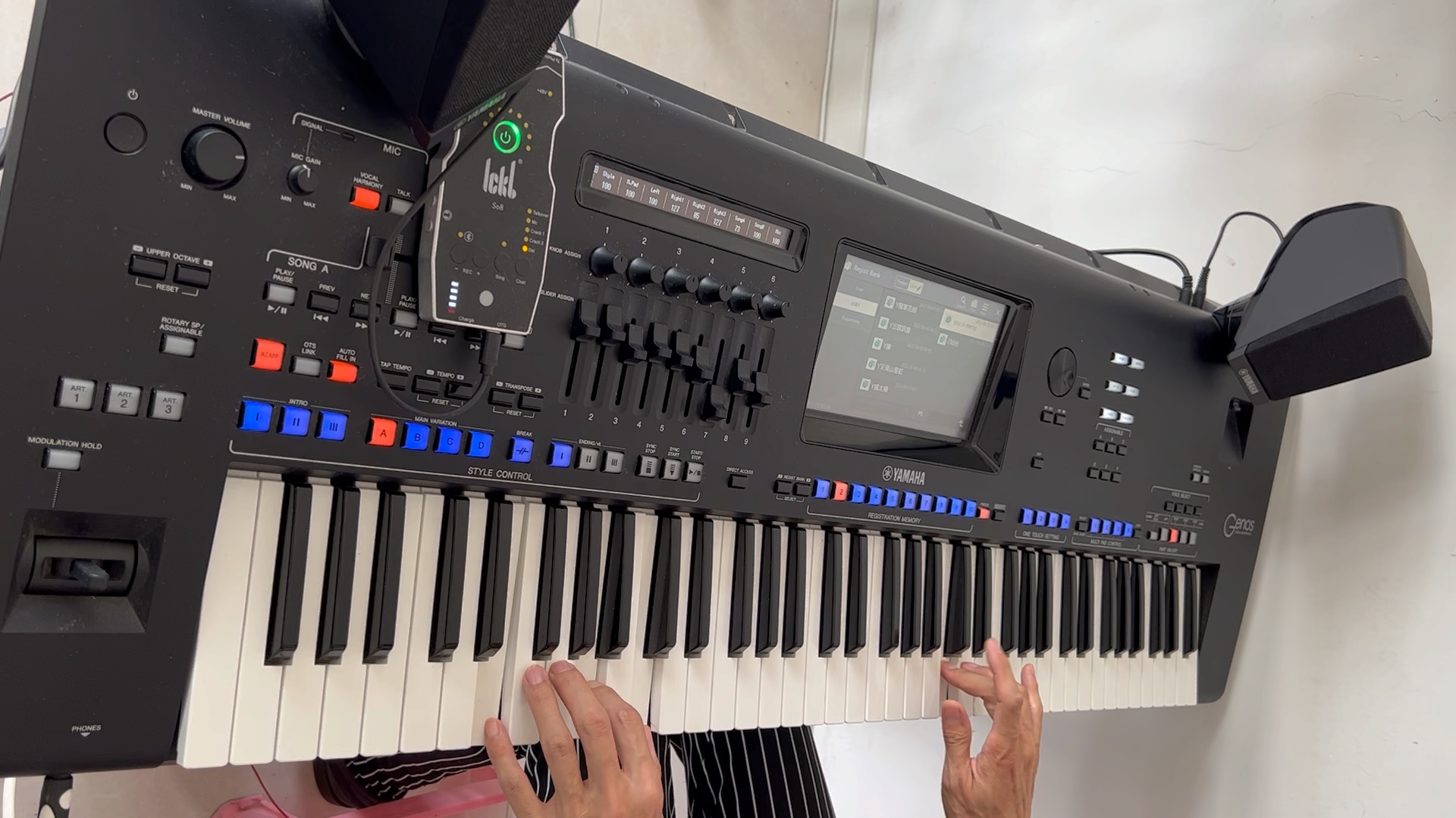 雅马哈genos电子琴 旗舰产品 戴上耳机音质杠杠滴_哔哩哔哩_bilibili