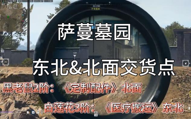 [COD19 DMZ交货位置] 萨曼墓园交货点东北/北面 黑鼠二阶 白莲花三阶任务