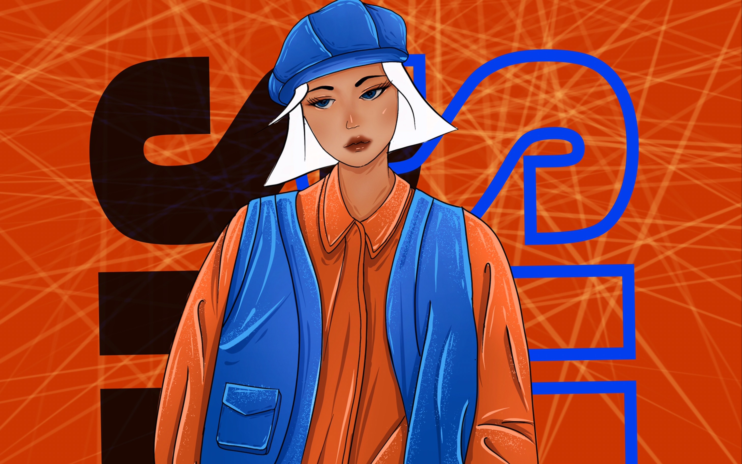 酷女孩插画练习步骤