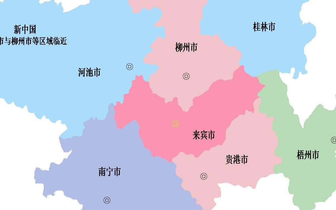 广西省来宾市乡镇地图图片