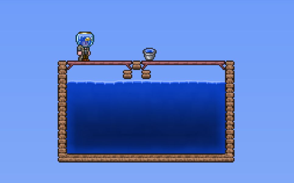 泰拉瑞亚简易无限水