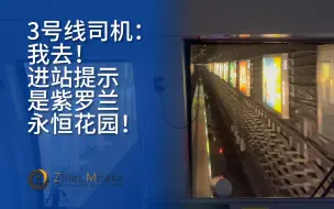 Download Video: 【重庆轨道】3号线司机：我去！进站提示是紫罗兰永恒花园！