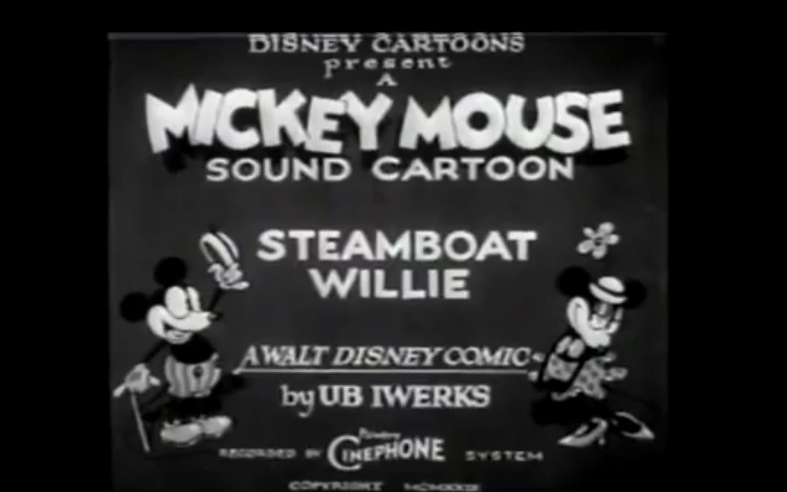 [图]Walt Disney_Steamboat Willie_迪士尼_威利号汽船_米老鼠第一集