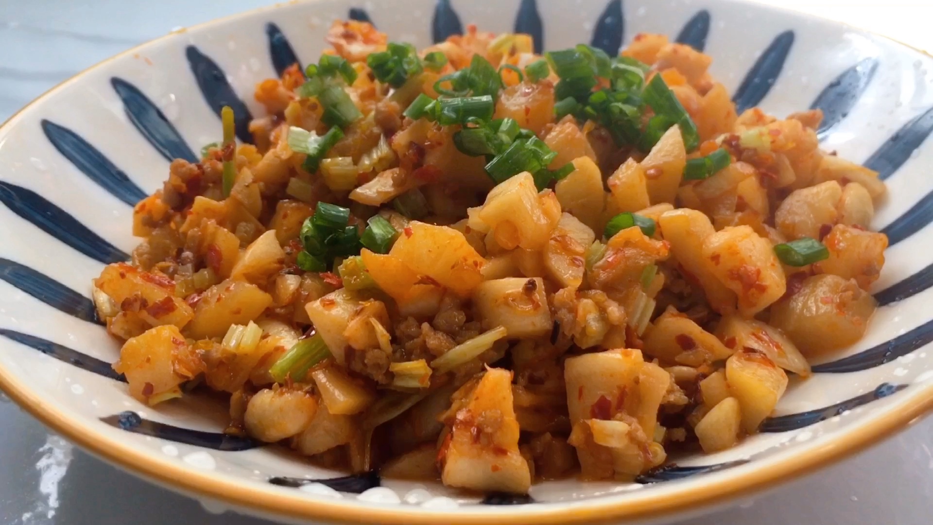 酸萝卜肉沫,干饭人日常菜