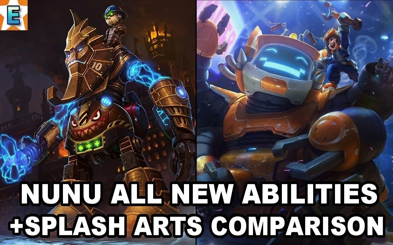 英雄重做努努新旧原画技能对比雪原双子