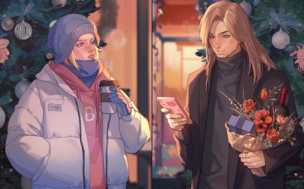 活动作品绘图过程铁瘫圣诞节贺图录像