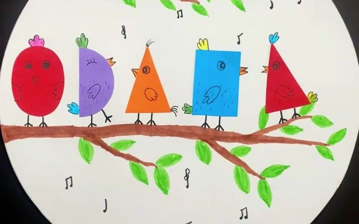 一年级数学小鸟图案图片