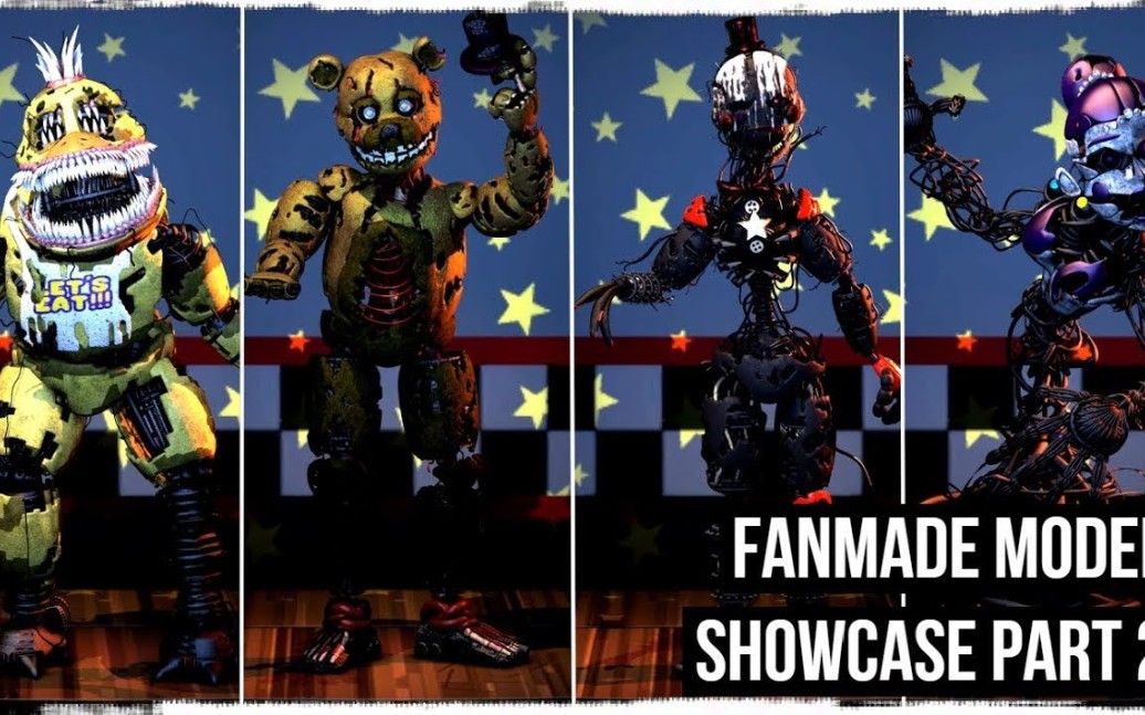 [fnaf sfm]同人玩具模型展示#2丨[fnaf/sfm] fanmade model showcase