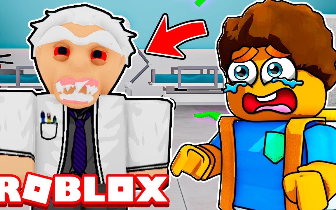 ROBLOX逃离精神病院:去看病遇到了一个发疯的医生!面面解说游戏解说