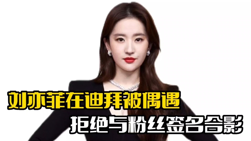 刘亦菲迪拜被偶遇!拒绝粉丝签名合照,遭到网友质疑