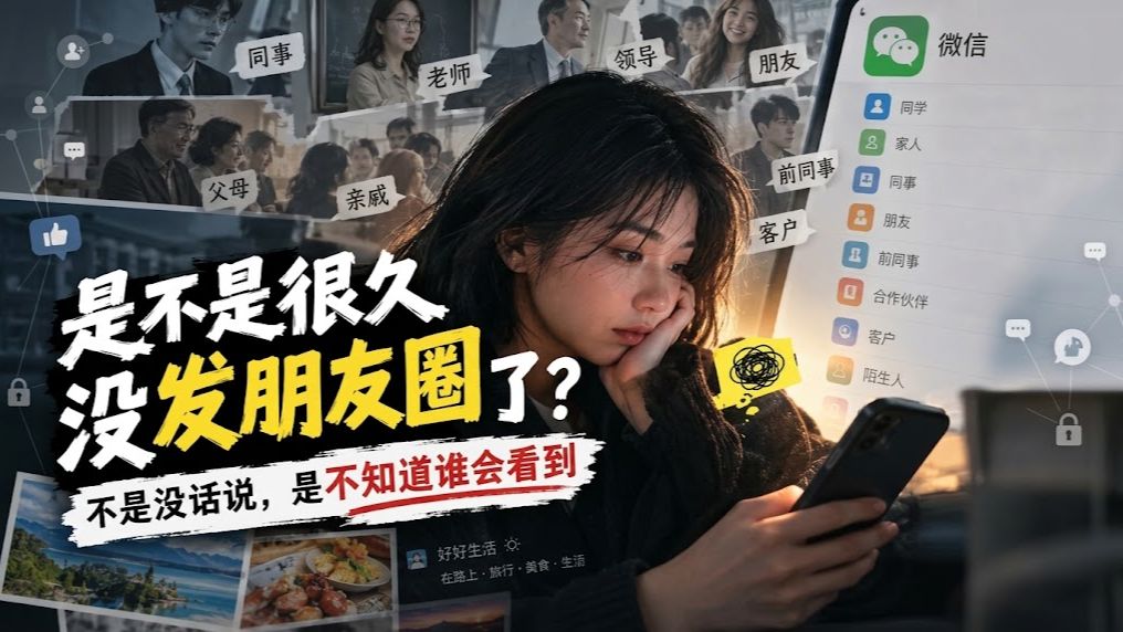 我们为什么越来越不发朋友圈了？因为朋友圈里的人，已经不是朋友了