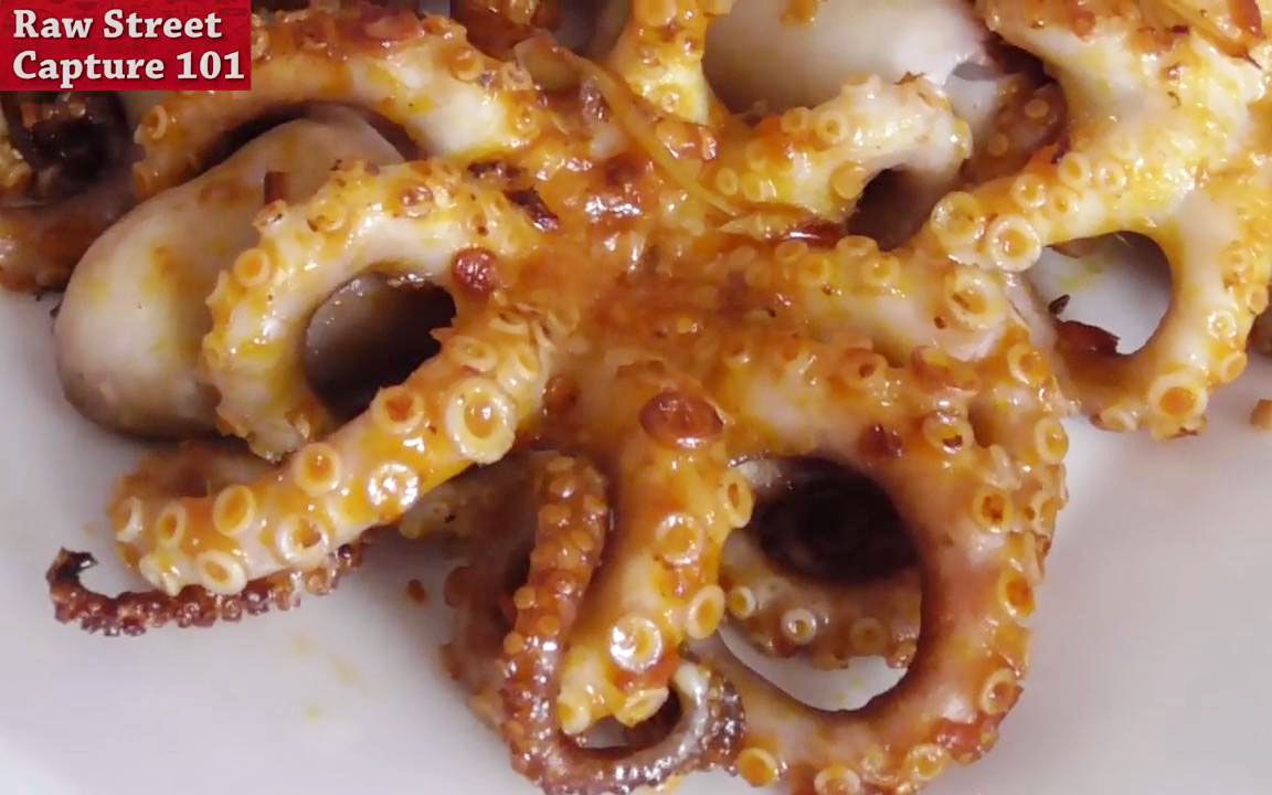 生前惨遭越南人双手的百般蹂躏,还要下汤锅上烤箱挨刀子,章鱼宝宝真是