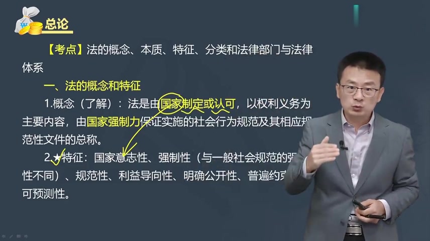 2025年初级会计经济法杨军 初级经济法 基础精讲 法的概念、本质、特征、分类和法律部门与法律体系哔哩哔哩bilibili