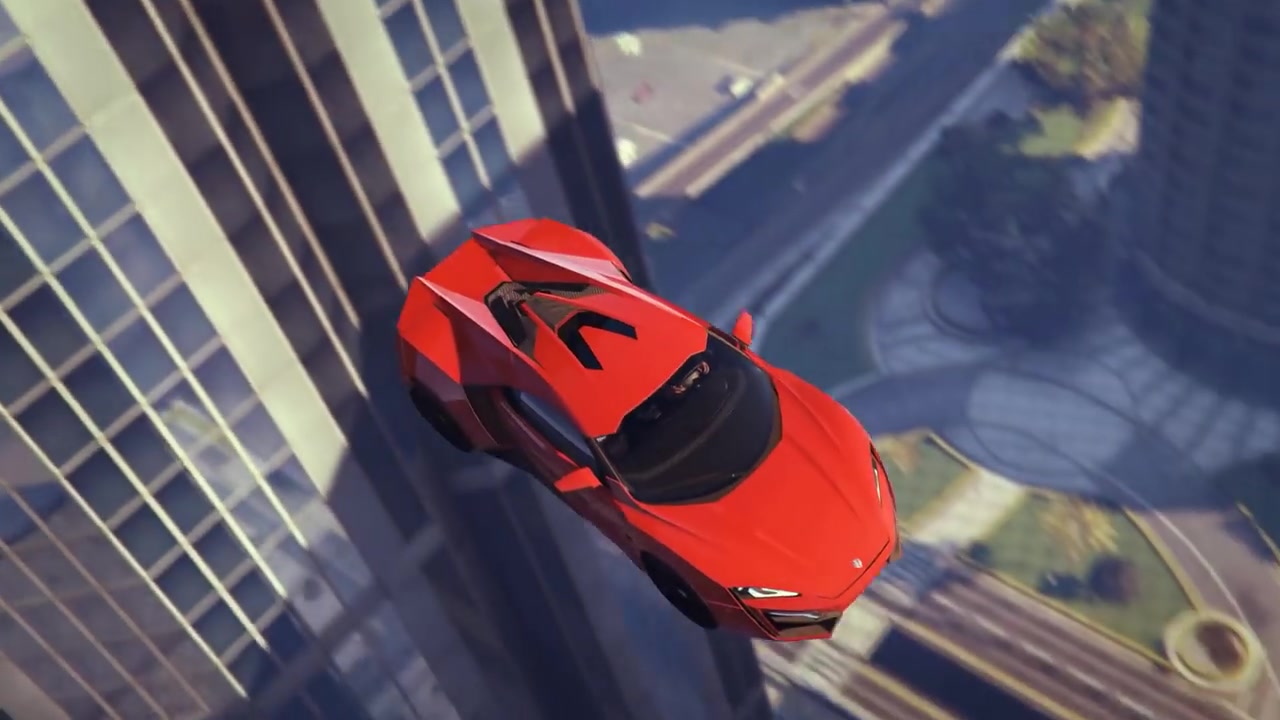 国外大神用gta5重现速度与激情7飞车穿越大楼剧情