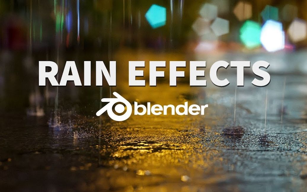 Blender 2.8 教程 雨夜场景制作哔哩哔哩bilibili