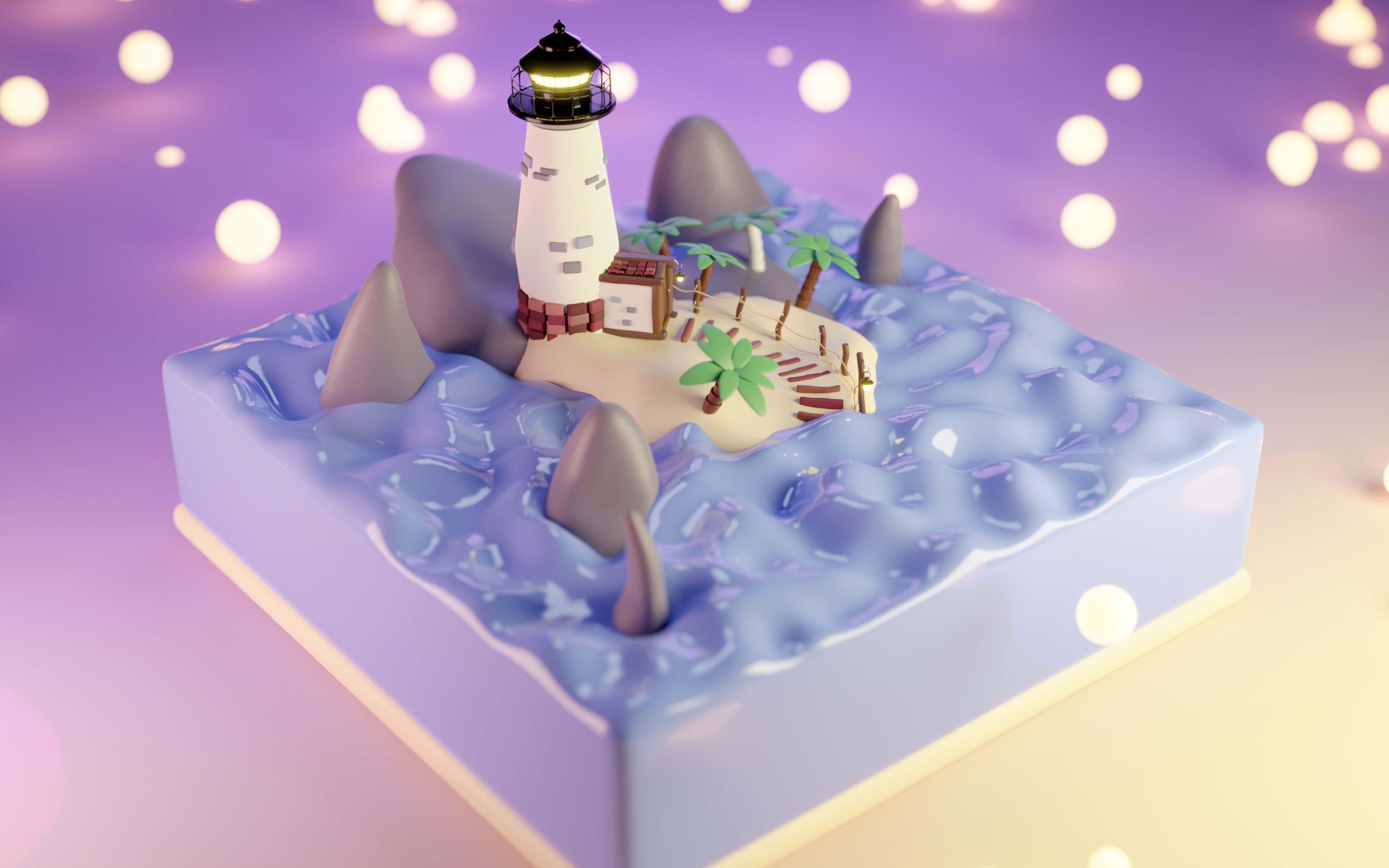 zbrush匠人出品——blender学习日记 小岛制作5