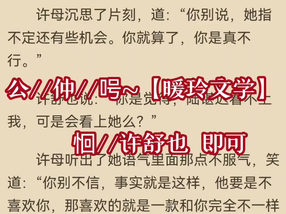 书名《许舒也陆谌迟》又名《许舒也陆谌迟》