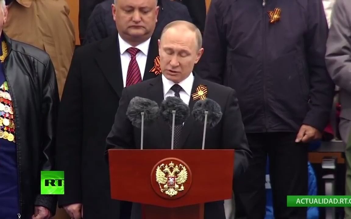 西班牙语同声传译示例 Discurso de Putin durante el desfile del D㭡 de la Victoria哔哩哔哩bilibili