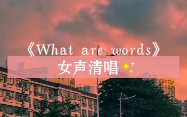 [图]【养了只麒麟】《What are words》高中生清唱