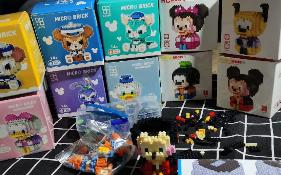 微型积木颗粒有事没事的时候拼个积木吧