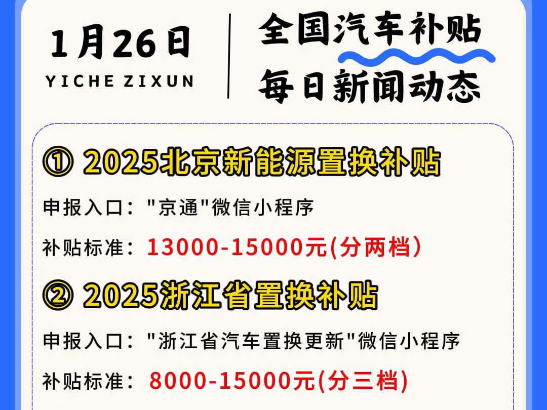 北京、浙江、吉林、甘肃、山西置换实施细则陆续公布!山东济南推出购车补贴,有购车需求的快关注起来!哔哩哔哩bilibili