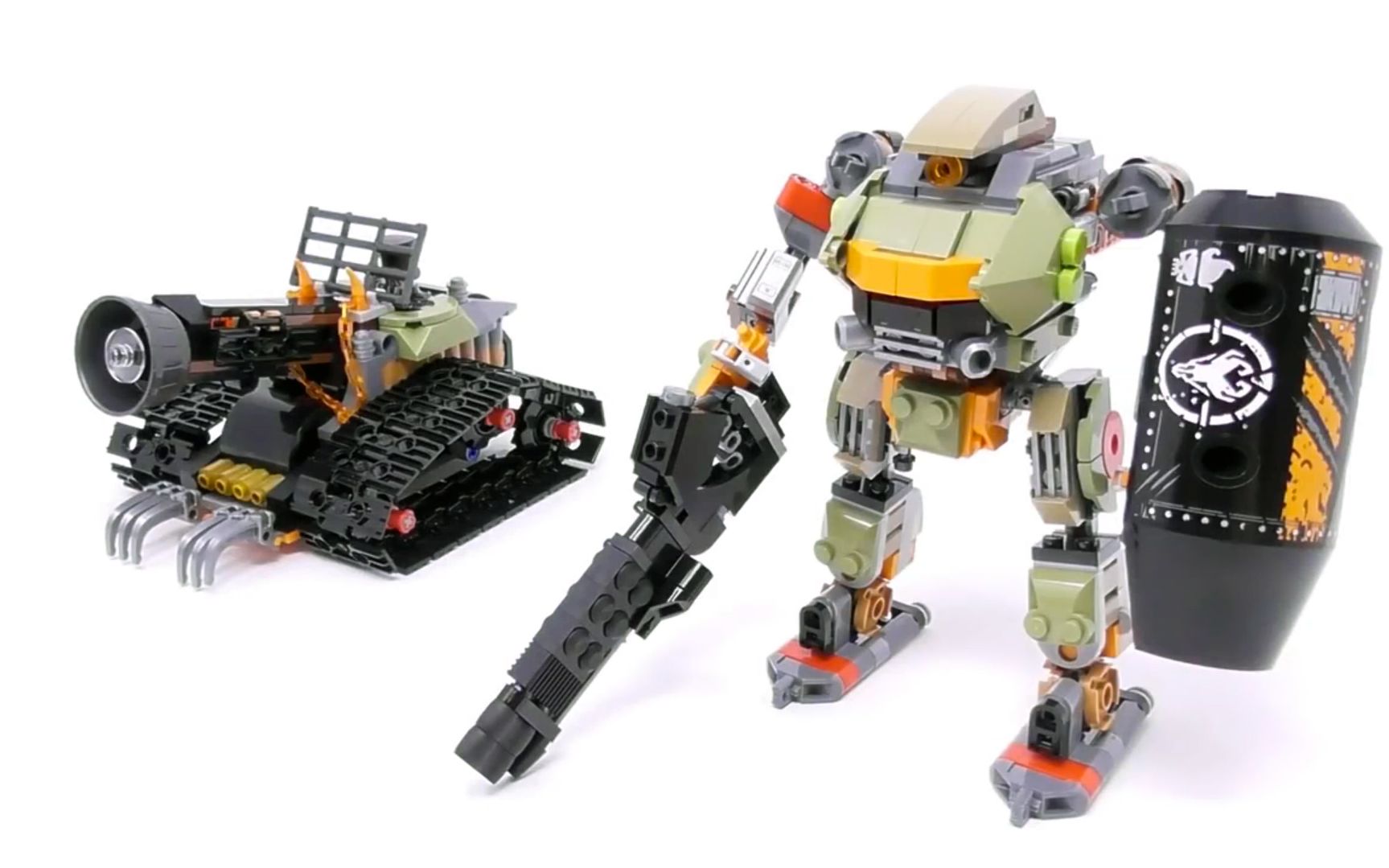 乐高moc教程幻影忍者70654套内坦克机甲拼搭指南